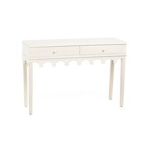 KARMA HOME Vanilla Bean 47.5x32.5 Two Drawer Console Table